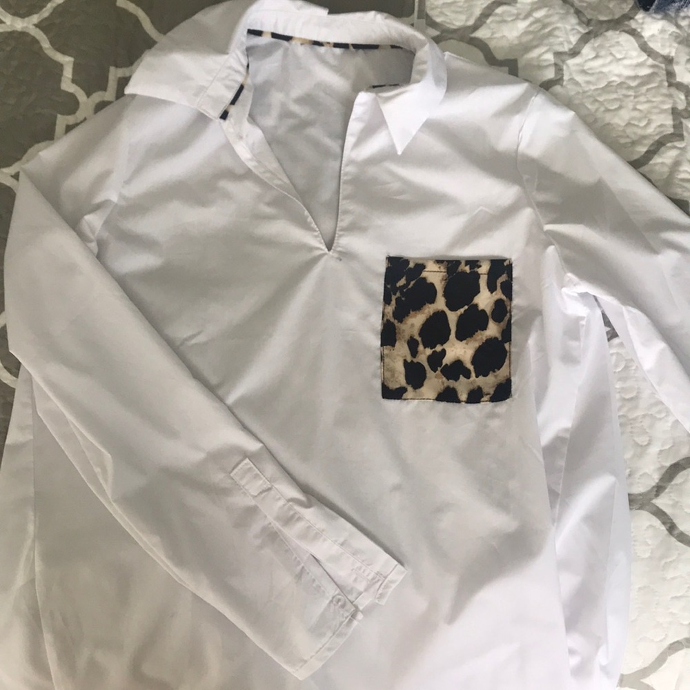 White collared shirt